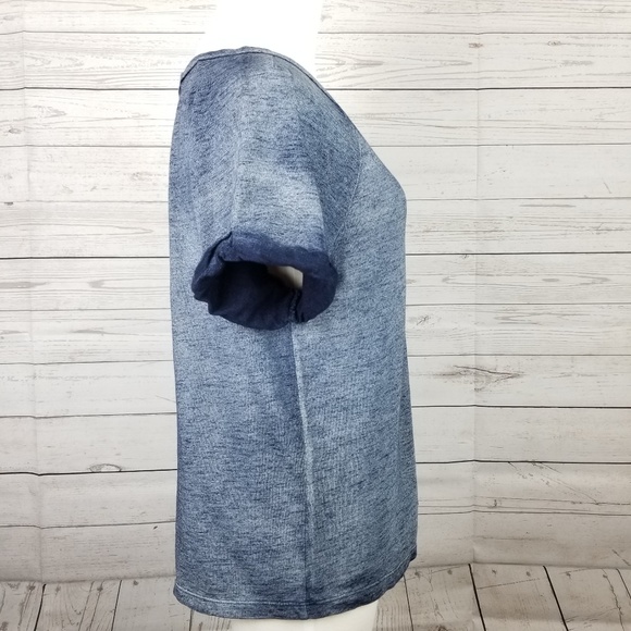 Life In Progress Acid Wash Denim Style Tee - Picture 3 of 8